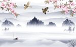 人气 中式山水新画 tif分层
