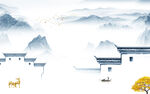 高档 风景画山水图 TIf分层