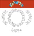 宝相花矢量纹饰