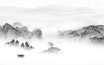 别墅最新山水框画 Tif分层