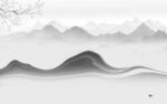 新上架高雅灰山水画 Tif分层
