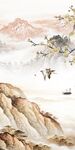 古风 高档玄关山水 tiF分层