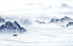 大气 中式风格山水 tif分层