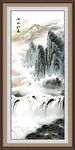 竖版山水画