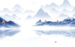 高清 客厅新山水画 TiF分层