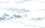 简约 新品山水墙画 Tif分层