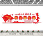 讲文明树新风文化墙