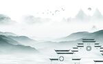 爆款 简约人气山水 TIf分层
