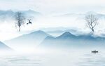 简约 新爆款山水画 tIf分层