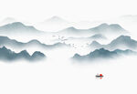 水墨山水画
