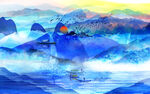 写意山水水 