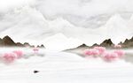 大气 山水电视背景 TIf分层