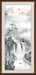 竖幅山水画