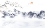 现代 最新山水框画 TIF分层