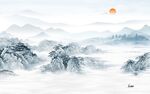 新款 最新山水框画 TIF分层