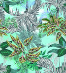 热带植物大牌设计印花