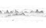 意境水墨山水画