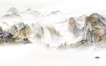 爆款 意境中式山水 tif分层