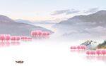 大气 意境中式山水 tif分层