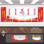 退伍军人之家展板标语文化墙