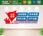 政治建警文化墙