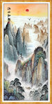国画山水江山如画山水风景