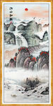 竖幅江山如画