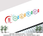 科学实验室楼道文化墙