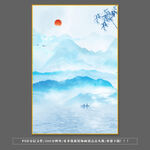 山水玄关画