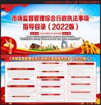市场监督管理综合行政执法事项