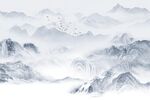 简约山水背景墙