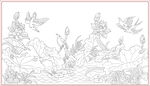 白描荷花
