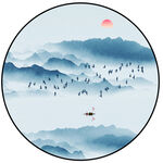 水墨山水画