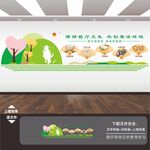 学校园企业食堂餐厅文化墙挂图画