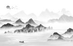 水墨 大气灰色山水 TIf分层