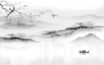 新品 灰色新山水画 tIF分层