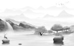 别墅 最新款山水画 TiF分层