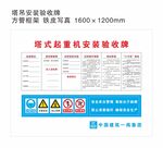 起重机验收合格牌