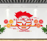 社会主义核心价值观文化墙 