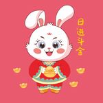 2023兔年卡通兔子
