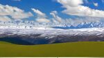 雪山草地