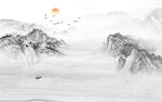 水墨山水画