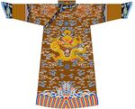 江崖海水纹火焰祥云团花棕滚龙袍