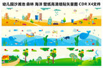 幼儿园沙滩森林海壁纸背景墙图片