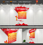 五个必由之路文化墙