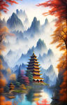 山水装饰画