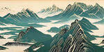 日式山水画