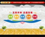 五育并举全面发展文化墙