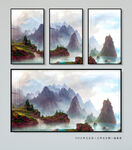 新中式山水画