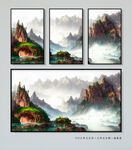 禅意水墨画